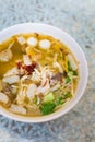 Malaysian mixed meat noodle soup