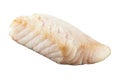 Fresh prepared pangasius fish fillet on white background Royalty Free Stock Photo