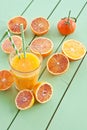 Fresh pressed blood orange juice Royalty Free Stock Photo