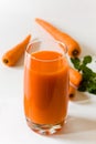 Fresh,pressed juice of carrot