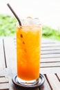 Fresh pressed tangerine orange juice