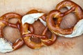 Fresh pretzel from German Oktoberfest