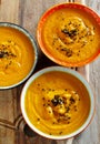 Fresh pumpkin soup Royalty Free Stock Photo