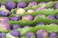 Fresh Purple Figs in a Market