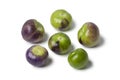 Fresh purple and green tomatillos Royalty Free Stock Photo