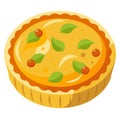 Fresh quiche lorraine appetizingly prepared Royalty Free Stock Photo
