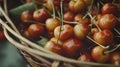 Fresh rainier cherries Royalty Free Stock Photo