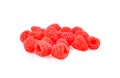 Fresh rasberry on white background Royalty Free Stock Photo
