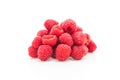 fresh rasberry on white Royalty Free Stock Photo