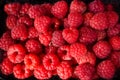 Fresh raspberries as background Royalty Free Stock Photo