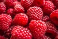 Fresh raspberries background