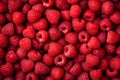 Fresh raspberries background closeup, raspberry texture, fruit summer backdrop for your design. The concept of a healthy diet, Royalty Free Stock Photo