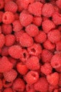 Fresh raspberries close-up background texture