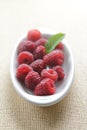 Fresh raspberries