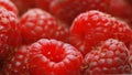 Fresh raspberry fruits as food background. Healthy food organic nutrition. frontal view