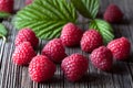 Fresh raspberry organic vegetarian diet snack