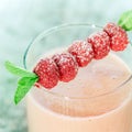 Fresh raspberry smoothie Royalty Free Stock Photo