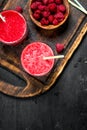 Fresh Raspberry smoothie Royalty Free Stock Photo