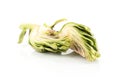 Fresh raw Artichoke flower isolated on white Royalty Free Stock Photo