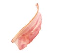 Fresh raw bacon slice on background Royalty Free Stock Photo