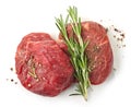 Fresh raw beef fillet steak meat Royalty Free Stock Photo