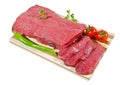 Fresh raw beef steak