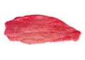 Fresh raw beef steak isolated on white Royalty Free Stock Photo