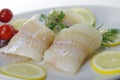 Fresh raw cod fish fillet Royalty Free Stock Photo