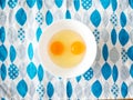 Fresh raw eggs white and yolks. Royalty Free Stock Photo