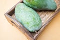 Fresh raw green sweet mango Royalty Free Stock Photo