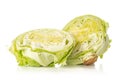 Fresh raw Iceberg Lettuce isolated on white Royalty Free Stock Photo