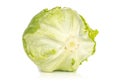 Fresh raw Iceberg Lettuce isolated on white Royalty Free Stock Photo