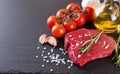 Fresh raw meat beef steak Royalty Free Stock Photo