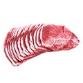 Fresh and raw meat Royalty Free Stock Photo
