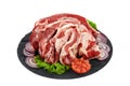 Fresh raw meat isolated Royalty Free Stock Photo