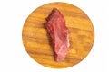 Fresh raw meat knife kitchen Royalty Free Stock Photo