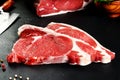 Fresh and raw meat. Ribeye. Grilled meat barbecue