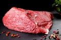 Fresh and raw meat. Still life of red meat steak ready to cook on the barbecue Royalty Free Stock Photo