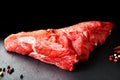 Fresh and raw meat. Still life of red meat steak ready to cook on the barbecue Royalty Free Stock Photo