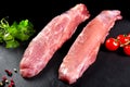 Fresh and raw meat. Still sirloin. Grilled meat or grilled Royalty Free Stock Photo