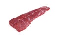 Fresh raw meat. Whole piece of Sirloin steaks in a row ready to Royalty Free Stock Photo