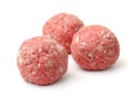 Fresh raw meatballs Royalty Free Stock Photo