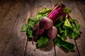 Fresh raw organic beetroot Royalty Free Stock Photo