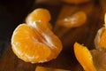 Fresh Raw Organic Mandarin Oranges Royalty Free Stock Photo