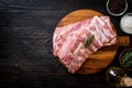 Fresh raw pork ribs Royalty Free Stock Photo