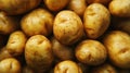 The fresh raw potatoes.AI generated image Royalty Free Stock Photo