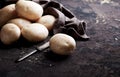 Fresh raw potatoes Royalty Free Stock Photo