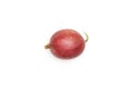 Fresh raw red gooseberry on white Royalty Free Stock Photo