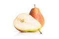 Fresh Raw red pear on white Royalty Free Stock Photo