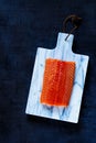 Fresh raw salmon